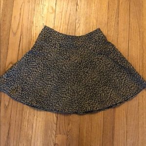 Cheetah print skater skirt